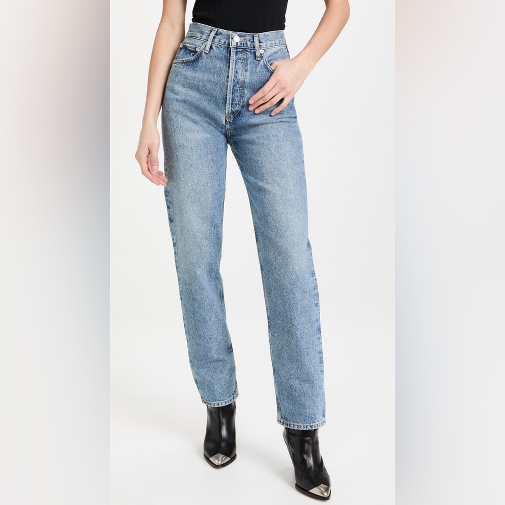 NWT AGOLDE 90’s Pinch Waist High Rise Straight Jeans